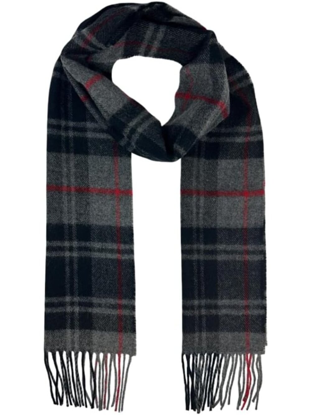 Cozy Tartan Plaid Wool Scarf - 100% Lambswool, Made in Scotland, Perfect for